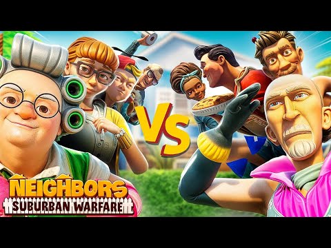 Видео: ЭПИЧНАЯ БИТВА СОСЕДЕЙ 4 vs 4! ОНИ СГОРЕЛИ НА НАС ПОСЛЕ ЭТОГО! ЭТО УГАР! NEIGHBORS: SUBURBAN WARFARE