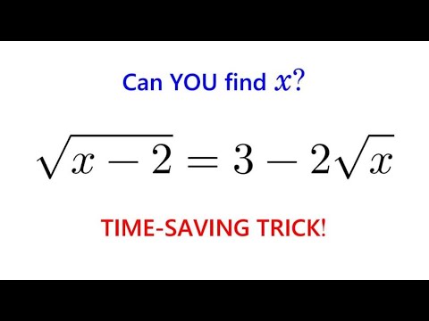 Видео: Это радикальное уравнение озадачивает большинство студентов! Сможете ли вы его решить?