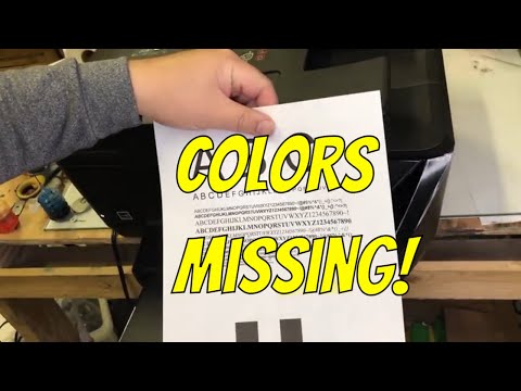 Видео: Отсутствует цвет HP OfficeJet Pro 6978 8025 — Прочистите принтеры 6900 8020