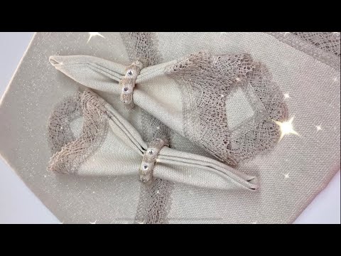 Видео: Кольца для салфеток . Оригинально и просто.