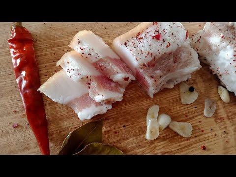 Видео: Маринованное сало по-белорусски
