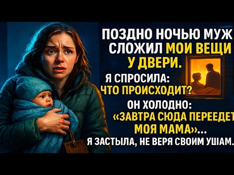 Видео: Муж выгнал меня с ребёнком ночью на улицу, а сам улёгся спать с мамой в нашей спальне…