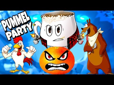 Видео: Олежик жёстко раздраконил Макса в PUMMEL PARTY! Я почти победил!
