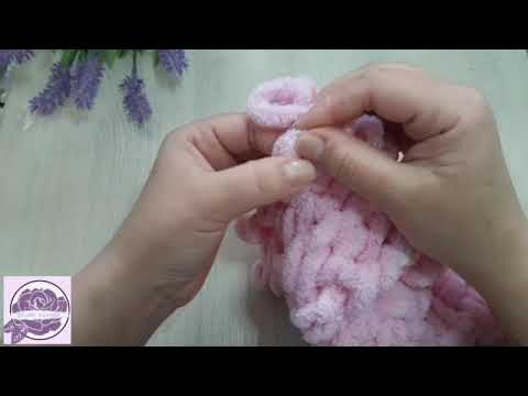 Видео: Двухцветная обвязка пледа