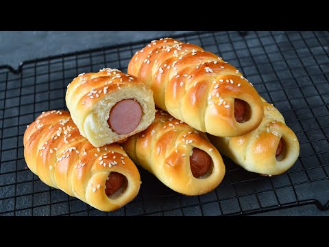 Видео: Сосиски в ТЕСТЕ ☆ МягОнькие и ОЧЕНЬ ВКУСНЫЕ!!!!