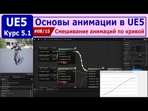 Видео: Основы анимации в Unreal Engine 5, часть #08. Смешивание анимаций по кривой