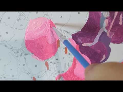 Видео: Картина по номерам/ Процесс рисования/ Мотивация на рисование