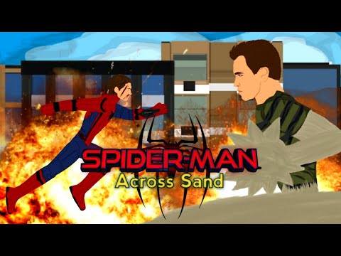 Видео: Spider-Man Across Sand ( полнометражный мультфильм ) рисуем мультфильмы 2