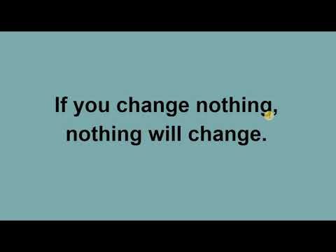 Видео: Англис тилин үйрөнүү | If you change nothing, nothing will change