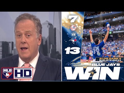 Видео: MLB Network | Майкл Кей ошеломлён: «Блю Джейс» продолжают разгром «Янкиз» со счётом 13:7 во второ...