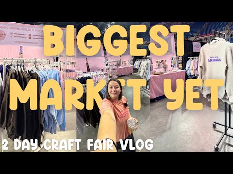 Видео: Моя самая большая ярмарка рукоделия в году! 🛍️💰💌 Двухдневный рыночный видеоблог, оформление стенд...