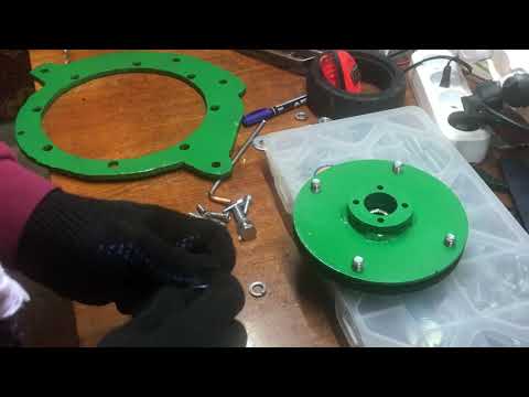 Видео: Электро Ока #1#. Переходная плита, соединяем кпп с электродвигателем..