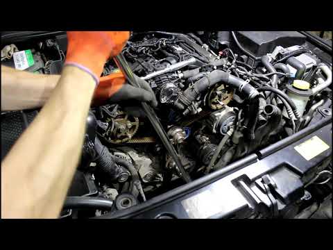 Видео: Замена комплекта ГРМ и мойка радиаторов на Land Rover Discovery 4 Ленд Ровер Дискавери 4 2009 3часть