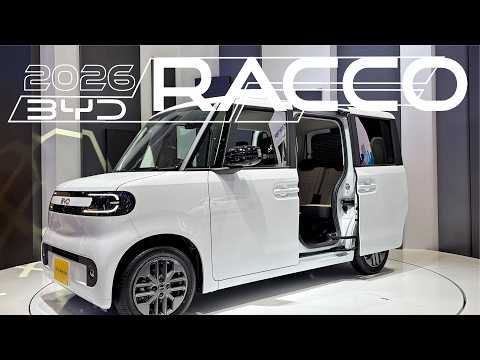 Видео: BYD Racco 2026 года удивляет Японию, став первым кей-каром BYD: интерьер и характеристики