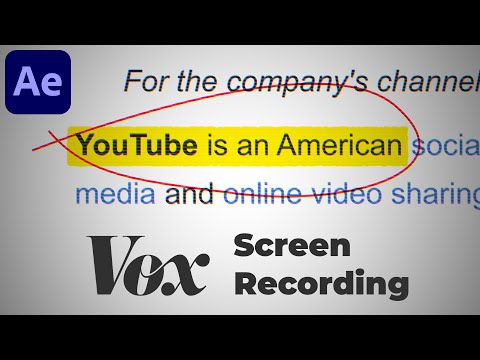 Видео: Анимация записи экрана в стиле Vox в After Effects — Учебное пособие по After Effects | Документа...