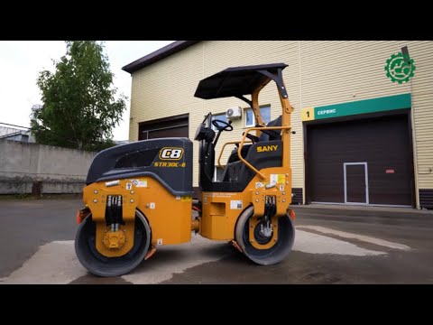 Видео: Видеообзор тандемного катка SANY STR30C-8
