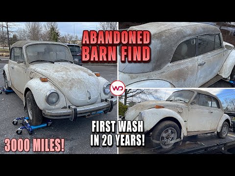 Видео: НАХОДКА ЗАБРОШЕННОГО АМБАРЯ. Первая мойка за 20 лет. VW Super Beetle! Удовлетворительная реставра...