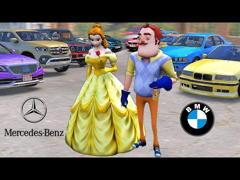 Видео: Көліктер шайқасында Мерседес және БМВ көліктерін шайқастырдық (GTA5)