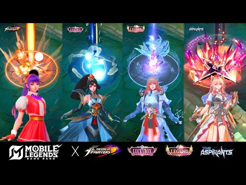 Видео: 4 эффекта облика Гвиневры: Mobile Legends (Aspirant, Legends, Luckybox, K.O.F)