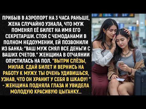 Видео: Прибыв в аэропорт на 3 часа раньше, жена случайно узнала, что муж поменял её билет...