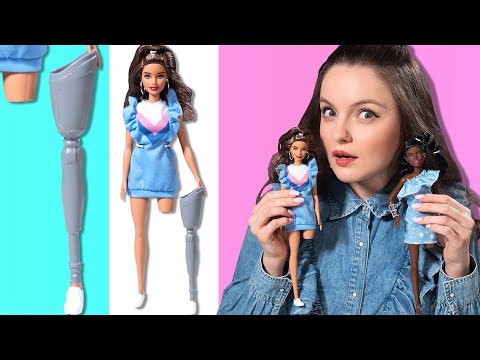 Видео: Барби с ПРОТЕЗАМИ ног | Barbie Fashionistas 121 и 146: обзор и распаковка
