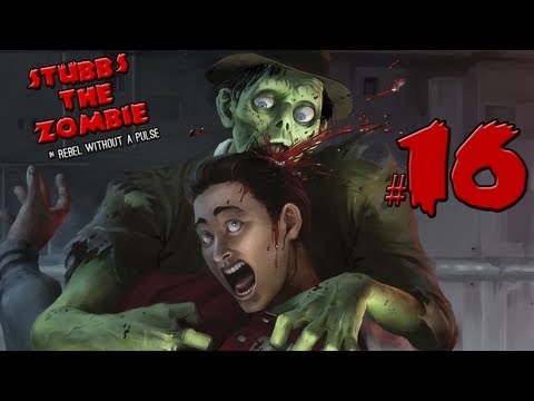 Видео: Stubbs the Zombie - часть 16: Толпы учёных