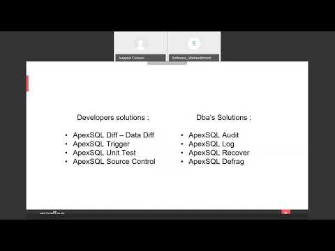 Видео: Вебинар по QUEST ApexSQL (запись от 19.05.2021)