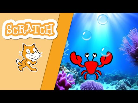 Видео: Гра в Scratch | Краб лопає бульбашки