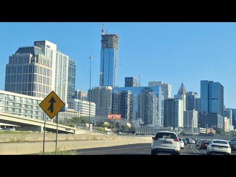 Видео: Дорога в Аэропорт - АТЛАНТА - столица штата Джорджия - залита Сентябрьским Солнцем и нет Трафика  👍🙏