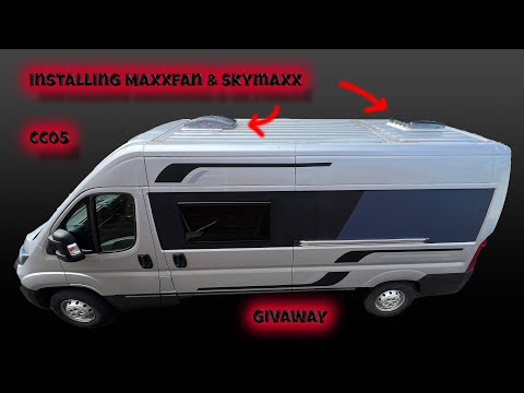 Видео: Установка Maxxair maxxfan и Skymaxx — переоборудование кемпера — CC05, раздача
