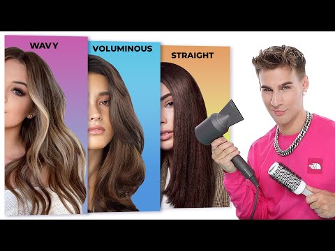 Видео: Как профессионально уложить волосы феном