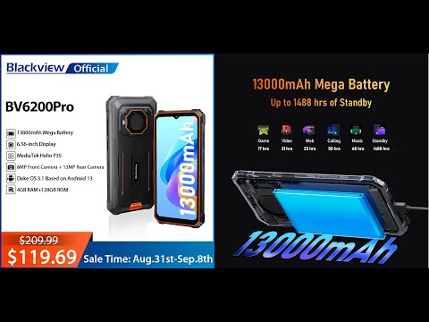 Видео: Blackview BV6200 Pro - улучшенная громкая бюджетка в броне с мега-аккумулятором - Обзор