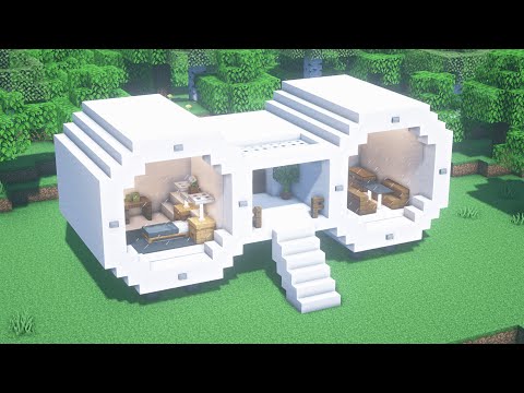 Видео: Как построить современный капсульный дом в Майнкрафт #2- Строительство в Майнкрафт