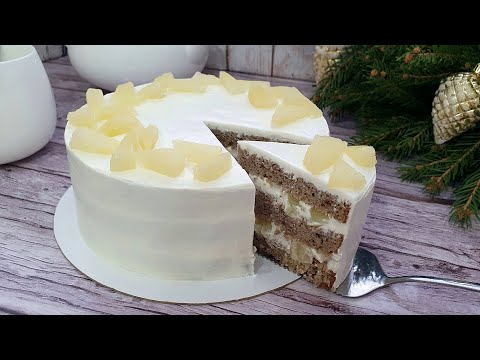 Видео: Диетический Торт КОЛИБРИ ананас и банан