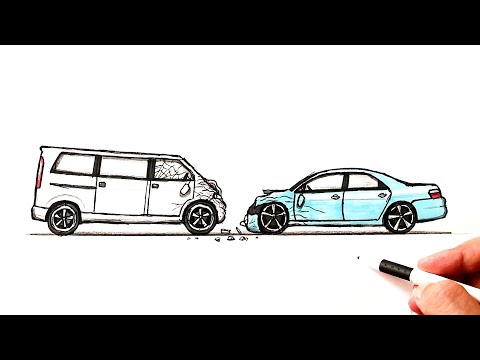 Видео: Как нарисовать Аварию | Ахадов Эльнур