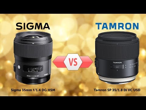 Видео: Сравнение - Tamron 35mm f/1.8 VC vs Sigma 35mm f/1.4 ART