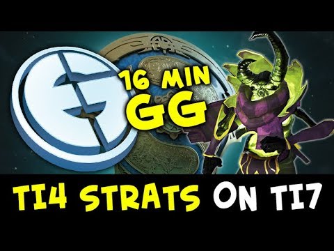 Видео: Страта финалов TI4 от EG с фаст пушем — 16 мин ГГ на The International 2017