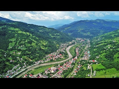 Видео: [4K] Завораживающие Карпаты. Рахов с высоты птичьего полета