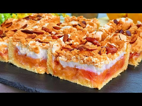 Видео: Больше яблок, чем теста! Супер кремовый яблочный пирог на Рождество!