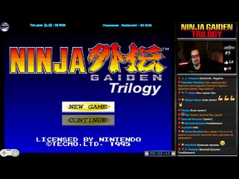 Видео: Ninja Ryuukenden Tomoe | Ninja Gaiden Trilogy прохождение (U) Игра на (SNES, 16 bit) 1995 Стрим RUS