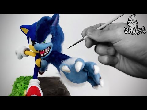 Видео: Создание Sonic & Werehog с глиной / создание фигуры / Clay Art [kiArt]
