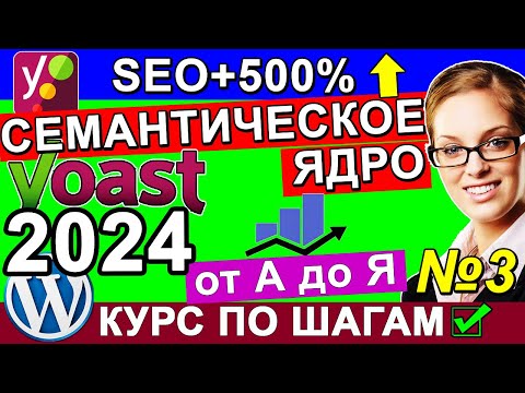 Видео: Как собрать семантическое ядро сайта сбор 🔴 Ключевые слова подбор коды Yost SEO WordPres ✅ Урок 3