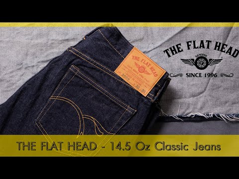 Видео: THE FLAT HEAD - классические джинсы FN-3005 / FN-3009 / D110 - 14.5oz Selvedge. Сделано в Японии.