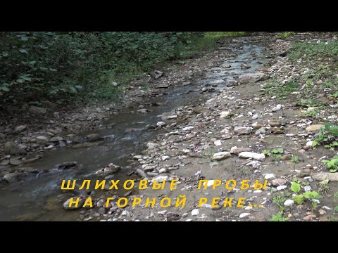 Видео: Шлиховые пробы на горной реке!
