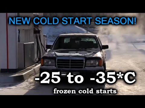 Видео: [SEASON 4] Car cold start compilation. -25 to -35*C.  Холодный запуск машин в мороз подборка. S4E1