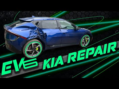Видео: KIA EV6. Recovery after serious impact 🚗🔧Восстановление после серьёзного удара