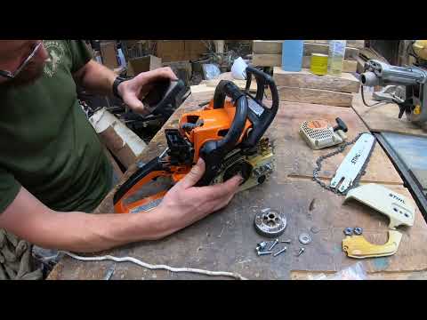 Видео: Замена масляной магистрали на Stihl ms 250