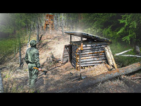 Видео: МИНИ-ДОМ в ГЛУХОМ ЛЕСУ - СТРОЮ и УЛУЧШАЮ | НОЧЬ В ДОМЕ НА ДЕРЕВЕ