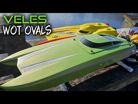 Видео: Высокоскоростные круги Proboat VELES 29 Модернизированный
