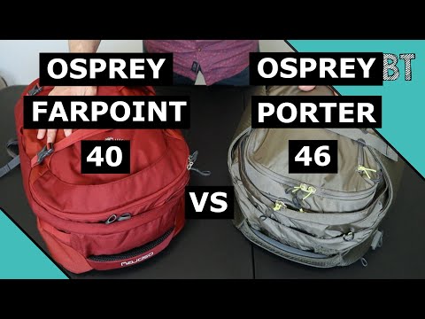 Видео: Osprey Porter 46 против Farpoint 40 — сравнение бок о бок